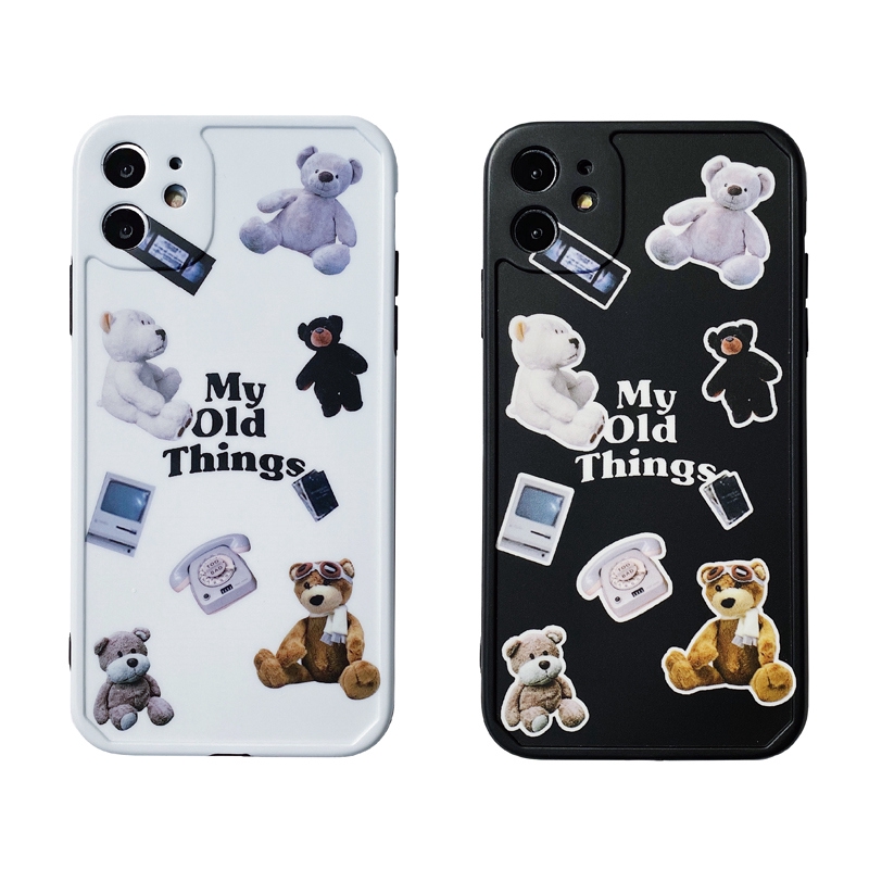 Ốp điện thoại hình gấu xinh xắn dễ thương cho iPhone 7/8 Plus / X / XS / XR / XS MAX / 11/11 PRO / 11 Pro MAX / SE2 | BigBuy360 - bigbuy360.vn