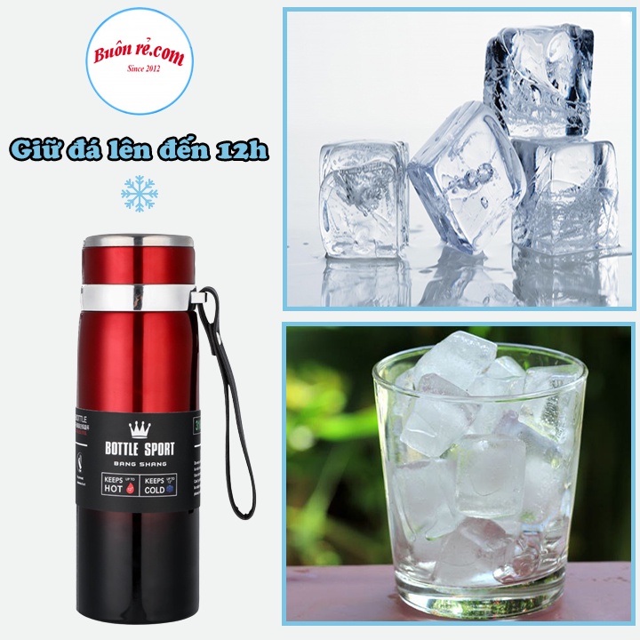 Bình giữ nhiệt nóng lạnh Bottle Sport cao cấp – Bình nước giữ nhiệt 1000ML inox lõi thép chống gỉ 01594
