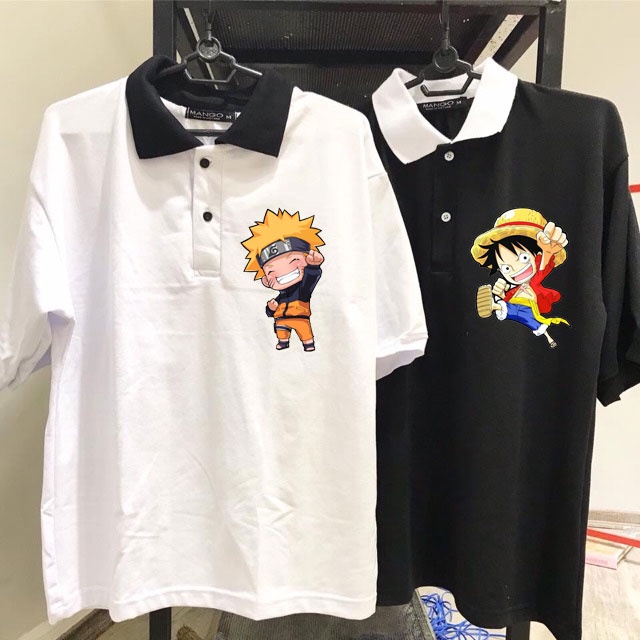 Áo One piece đảo hải tặc , áo Thun có cổ anime Luffy One piece