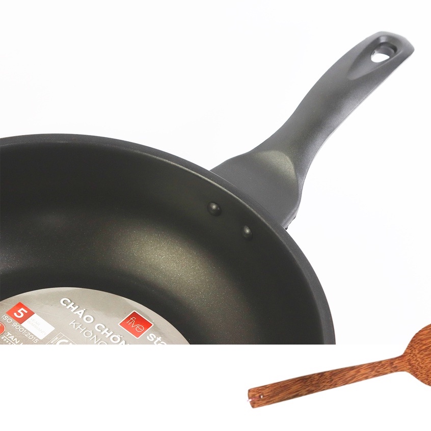 Chảo chống dính sâu lòng fivetstar cao cấp 24/26/28 cm tặng kèm nắp kiếng