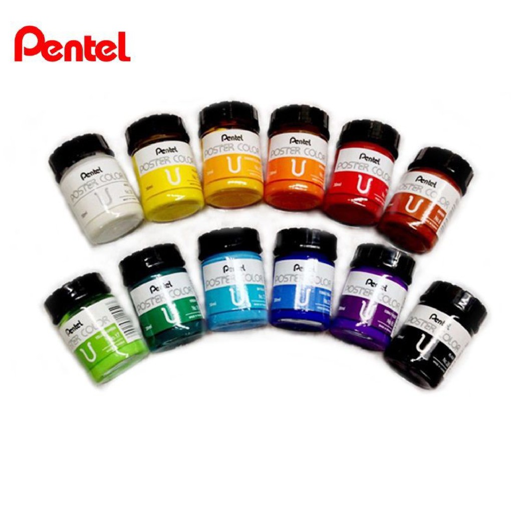 Màu Bột Poster Pentel Hộp 12 màu