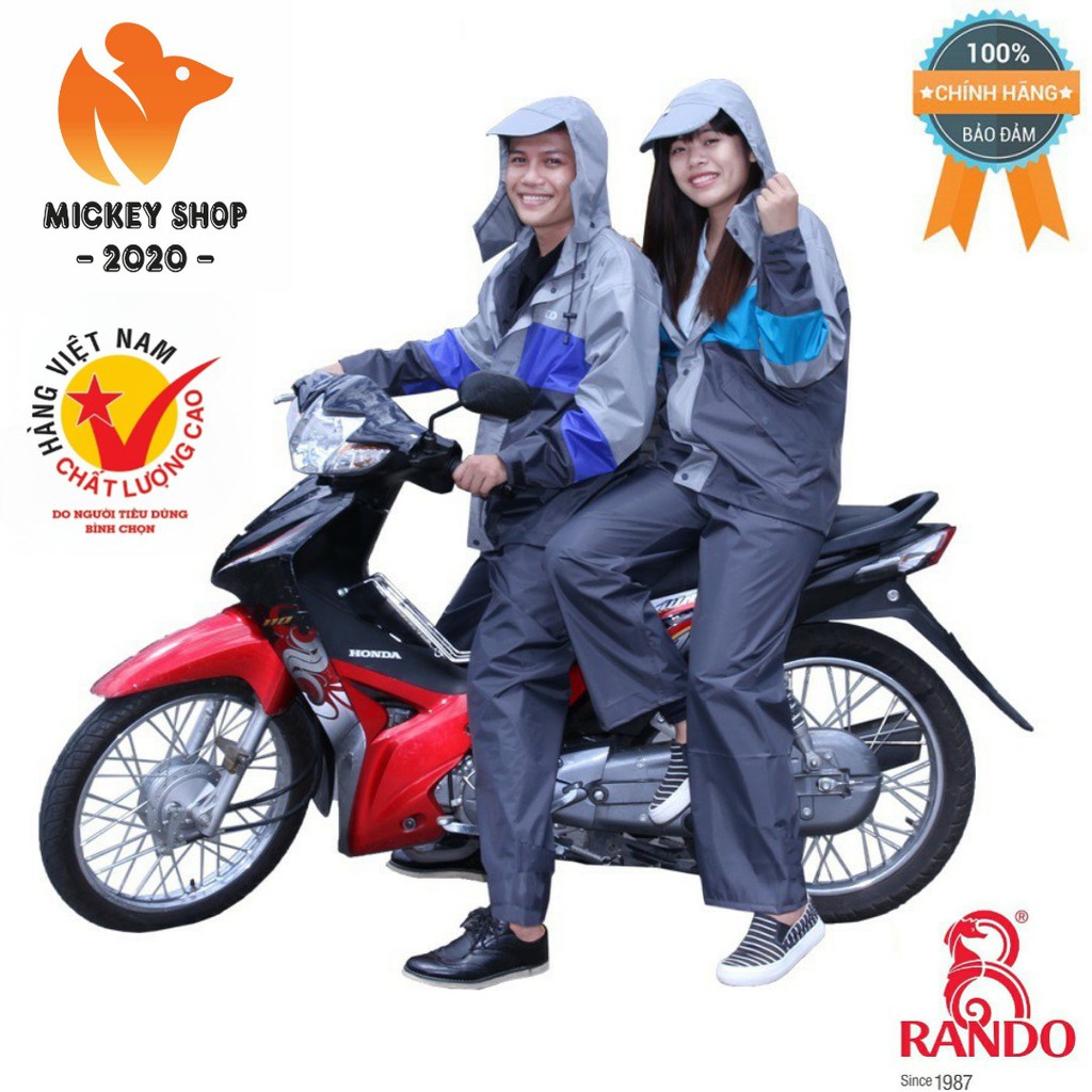 [BỀN ĐẸP] Bộ Áo Mưa RANDO ECO ASUM-01 Cao Cấp - Mickey2020shop