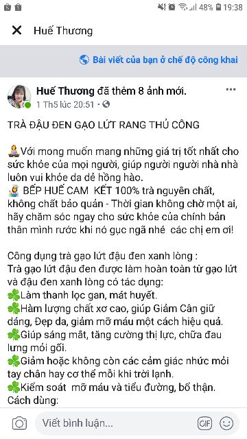 1kg Trà đậu đen gạo lứt hỗ trợ giảm cân thanh lọc cơ thể