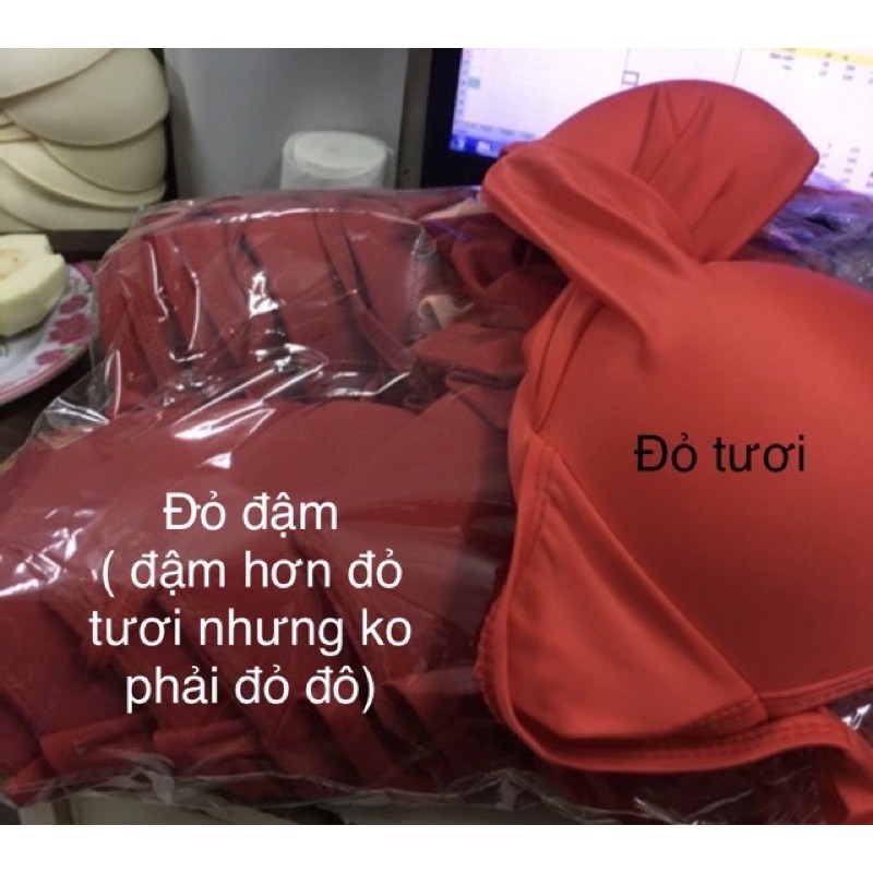 Set bikini cạp cao quần nhúng che bụng