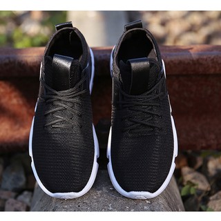 Giày sneaker thời trang nam cao cấp-  MS5 - đen trắng
