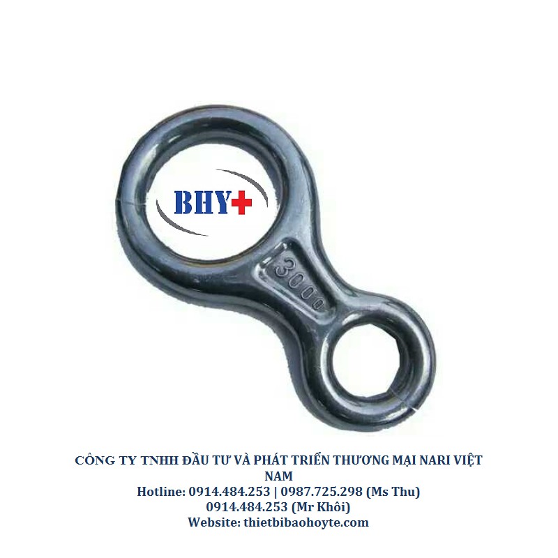 Móc khóa số 8 leo núi, khóa hãm dây số 8