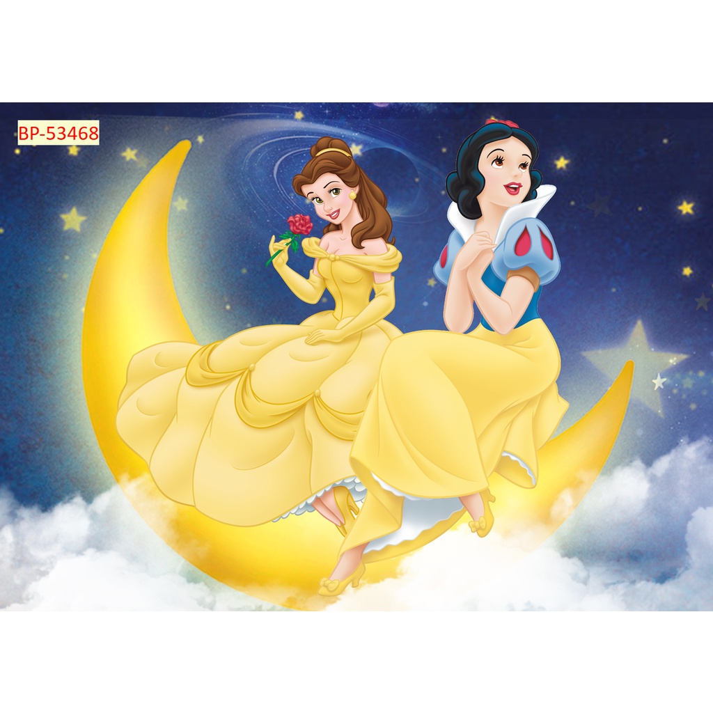 Tranh Dán Tường Phòng Trẻ Em HÌNH NHỮNG NÀNG CÔNG CHÚA XINH ĐẸP, TỐT BỤNG, ĐÁNG YÊU, NỔI TIẾNG, MÀU IN SẮC NÉT