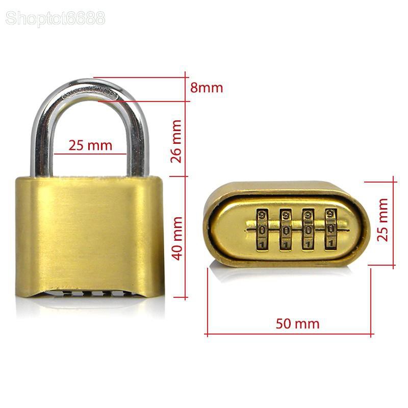 Khóa số chống trộm D5061, loại 4 số có thể thay đổi được mã số (Kho hàng Hà nội)