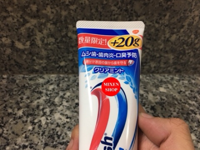 {Nội địa tiếng nhật} Kem Đánh Răng Aquafresh Nhật Bản 160g bạc hà