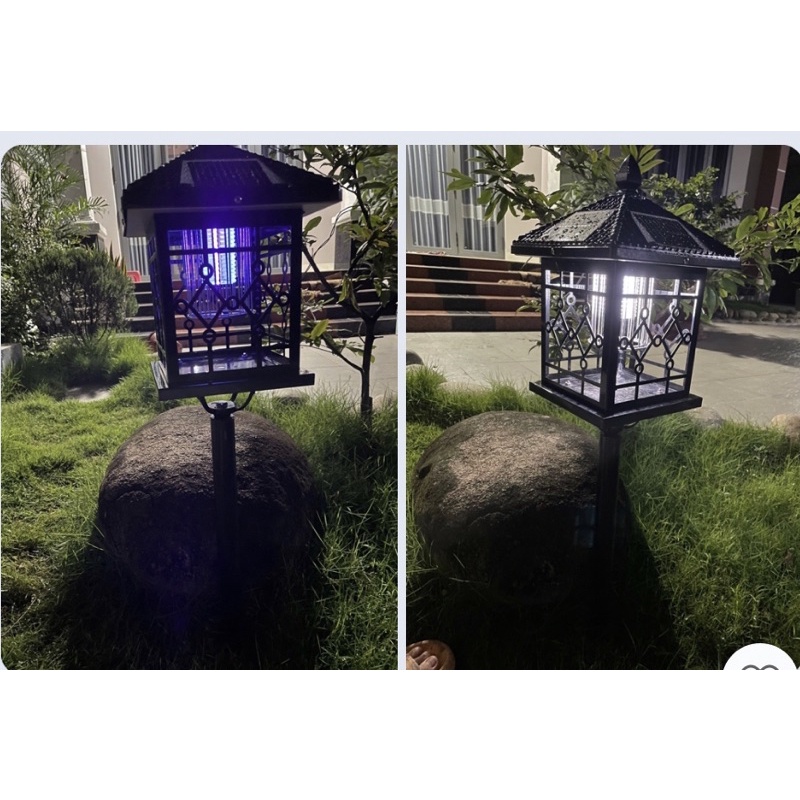 😍  Đèn NLMT trang trí sân vườn kết hợp diệt côn trùng chính hãng Wolf