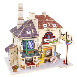 Đồ chơi lắp ráp gỗ 3D Robotime F135 - Mô hình Phòng Trà Anh