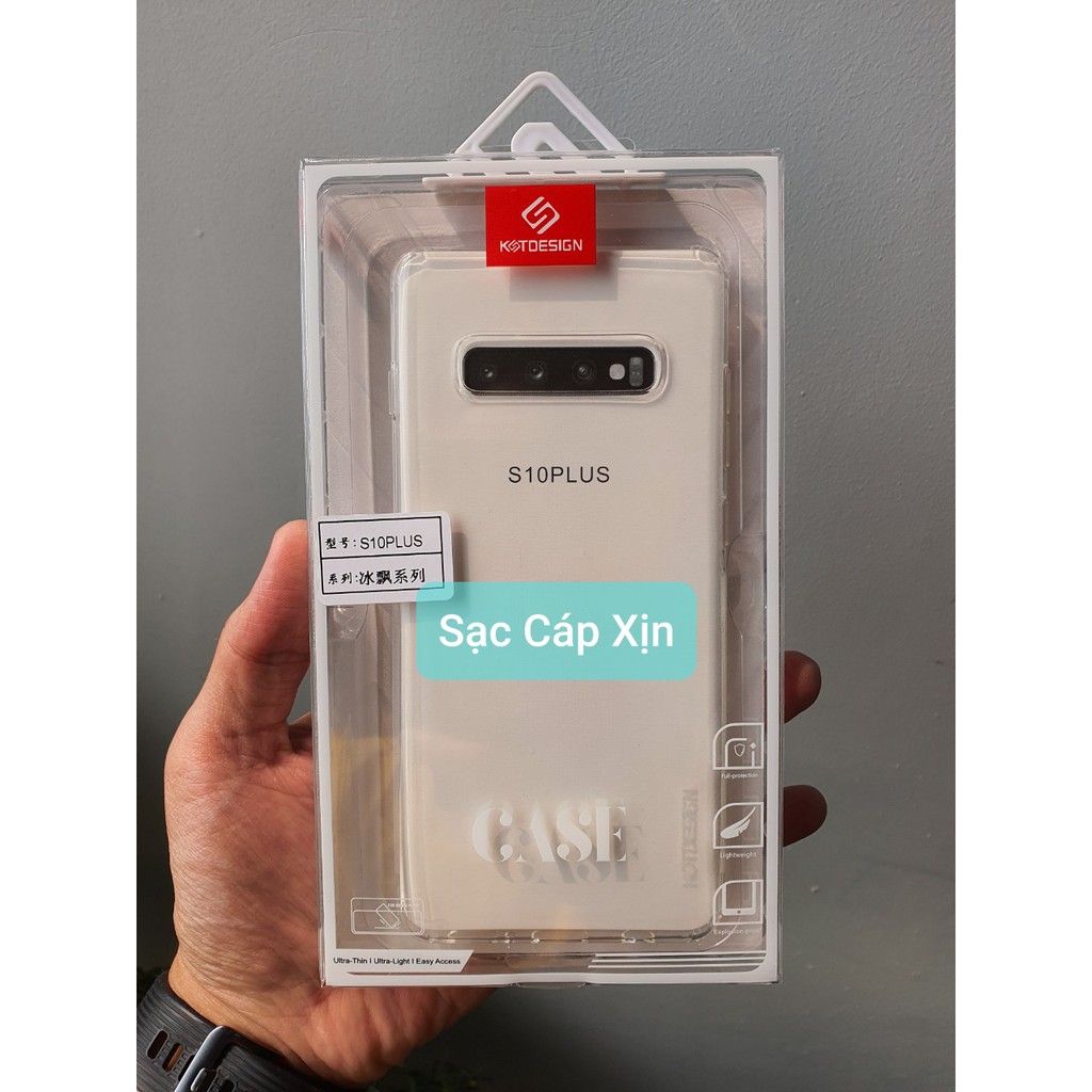 Ốp Silicon chống shock Bảo vệ Cam Samsung S10/ S10 plus chính hãng KST