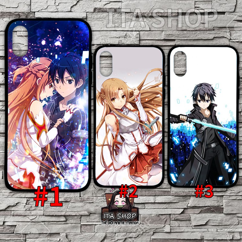 Ốp Lưng Kirito x Asuna - Sword art online Ốp Anime Ip 5s 6 6s 6s+ 7+ 8+ X Xs Xr 11 11 pro max 12 12 pro max 13