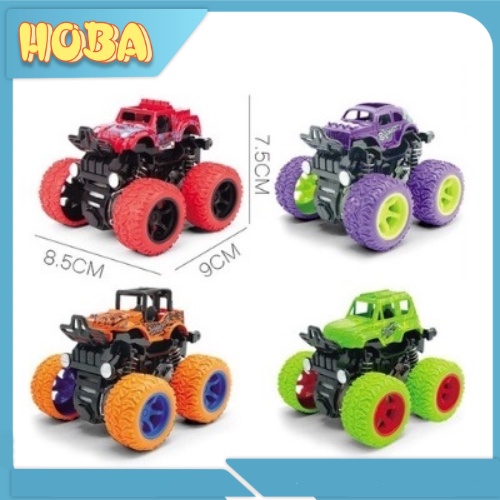 Xe ô tô đồ chơi quán tính chạy đà cho bé nhiều màu sắc,chạy rất xa, bền bì, nhựa ABS an toàn - HOBA