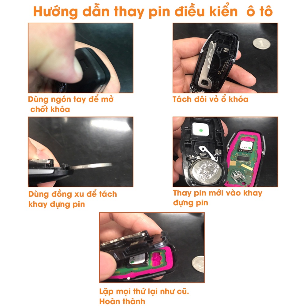 Pin Chìa Khóa Ô Tô Dòng Xe BMW CR2032, CR2450