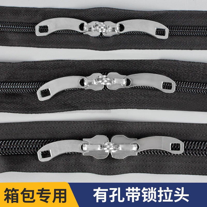 Kéo Hành Lý Không. Ổ Khóa Mật Khẩu 8 Lỗ Bằng Nylon Chất Lượng Cao 5. Phụ Kiện Khóa Kéo Lớn 10 Dây Kéo Bằng Da Pu