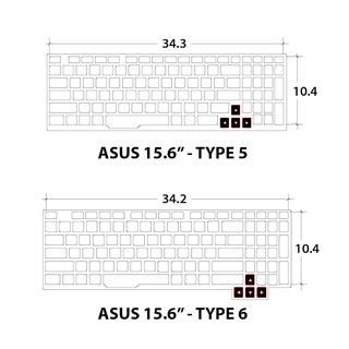 Miếng phủ bàn phím Asus 15.6"