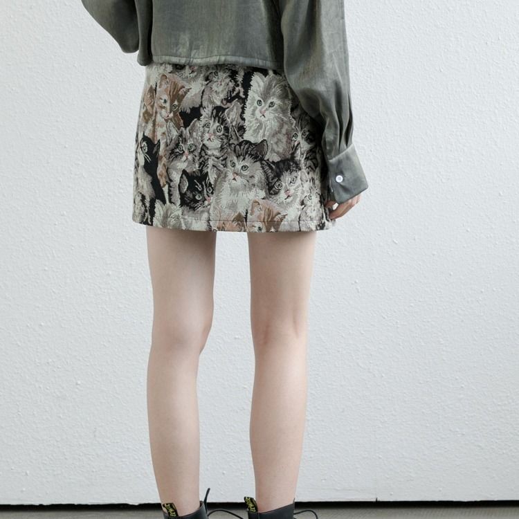 Chân Váy Chữ A Họa Tiết Thêu Phong Cách Retro Thời Trang Cho Nữ | BigBuy360 - bigbuy360.vn