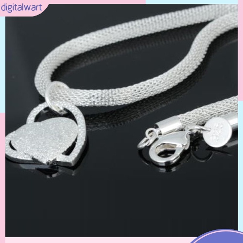 Dây Chuyền 2 Dây Mặt Trái Tim Đính Đá Thời Trang Cho Nữ