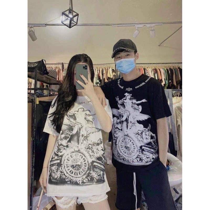 Áo thun nữ unisex form rộng tay lỡ in hình cổ tròn NAVISA AT80 | BigBuy360 - bigbuy360.vn