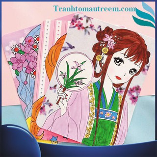 Tranh Tô Màu Trang Điểm Công Chúa (Không Son)