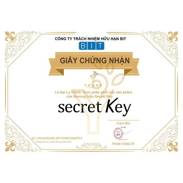 [Đại Lý Chính Thức] DATE 11/2021 Tinh Chất Dưỡng Trắng Da Secret Key Snow White Essence 30ml -Chống Lão Hóa