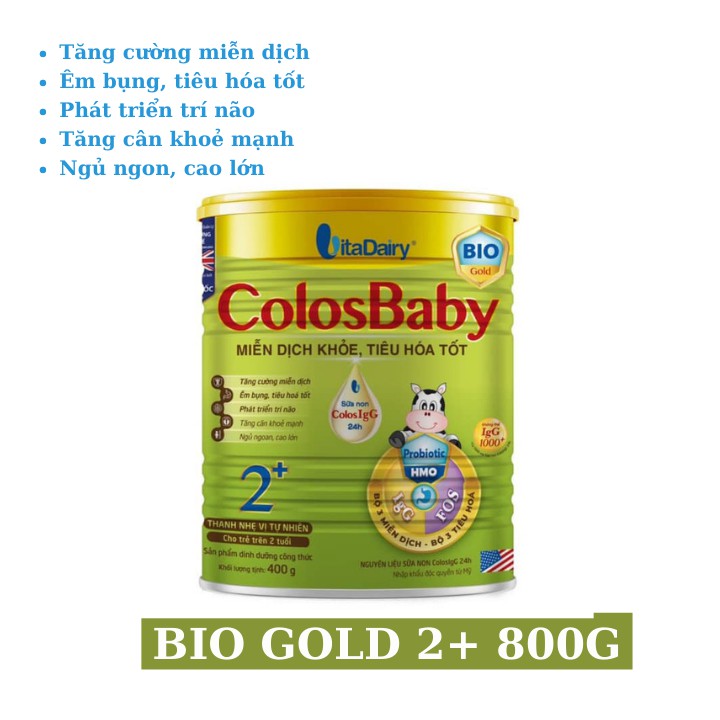 Sữa Colosbaby BIO GOLD 2+ 800g