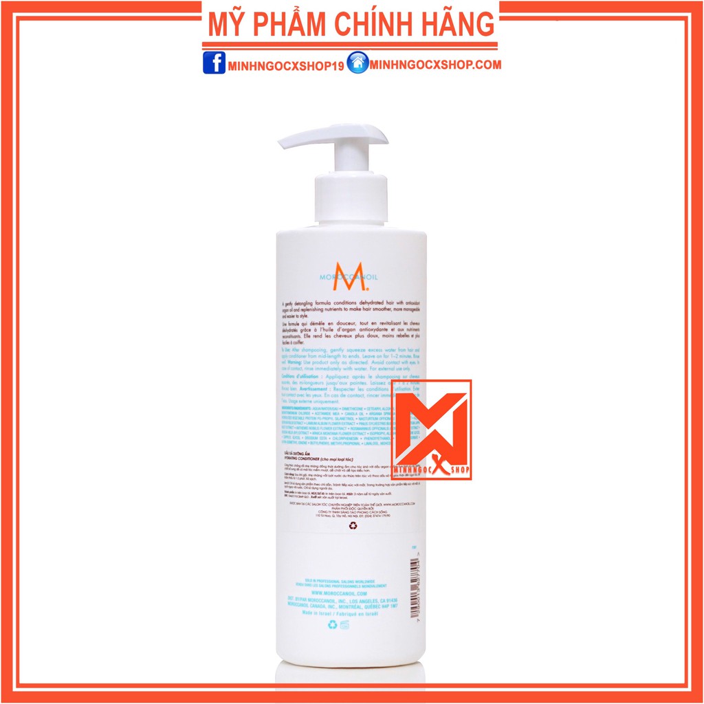 MOROCCANOIL DẦU XẢ DƯỠNG ẨM MOROCCANOIL HYDRATION 500ML CHÍNH HÃNG