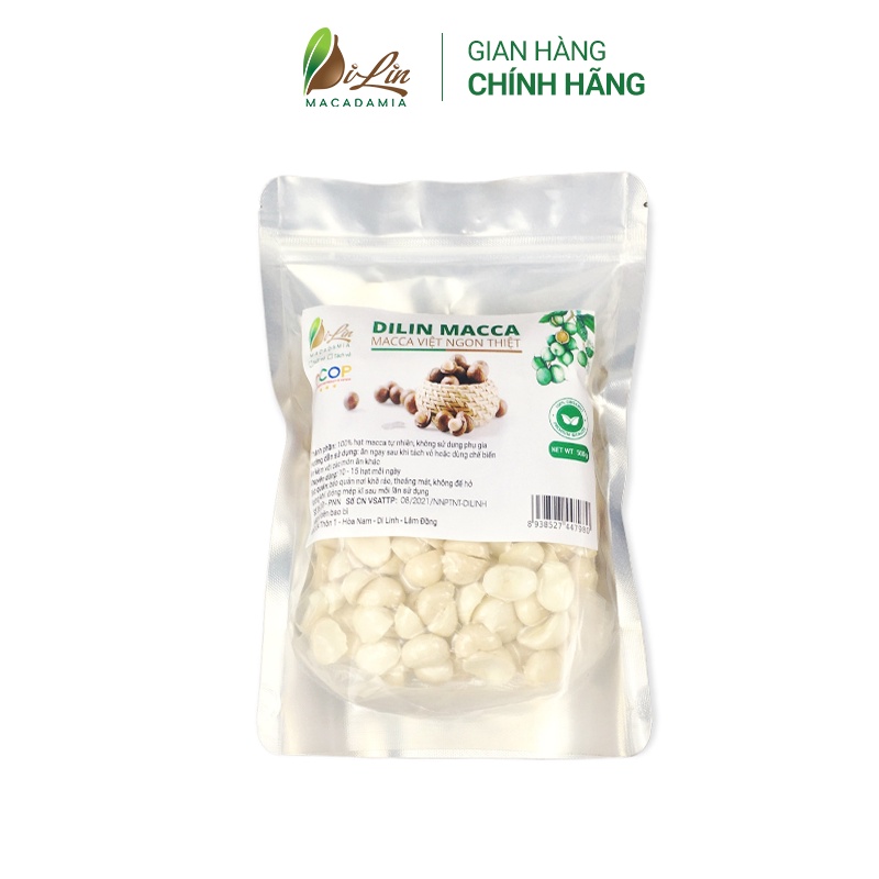 500G Nhân Macca Vỡ Đôi Sạch Lâm Đồng Đã Sấy