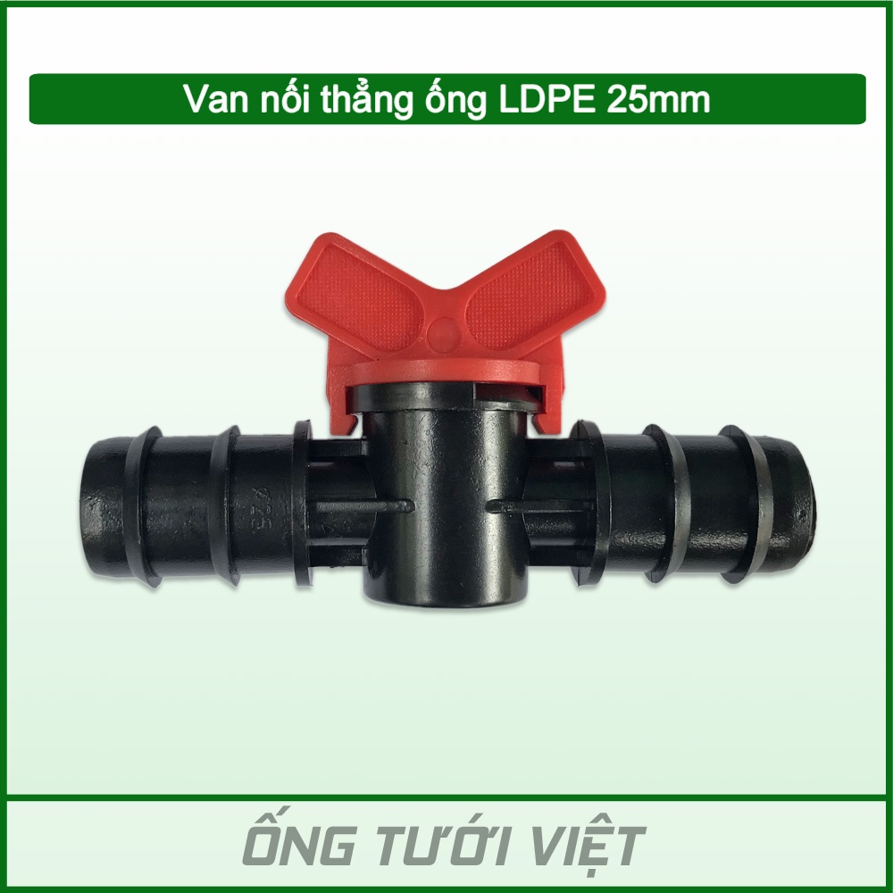 Van nối thẳng ống LDPE 25mm | Phụ kiện ống LDPE dùng cho hệ thống tưới
