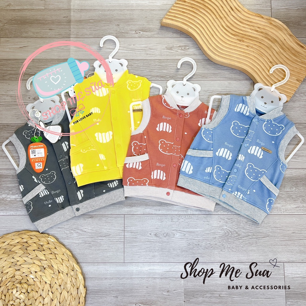 UALAROGO Áo gile cho bé họa tiết xinh xắn 3995