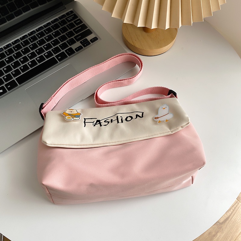Túi Đeo Chéo Nylon Nhỏ Đơn Giản Dễ Thương Thời Trang Xu Hướng Cho Nữ Sinh