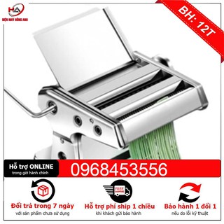 Máy cán mì, máy cắt mỳ, máy cán bột mỳ 2 lưỡi cắt.