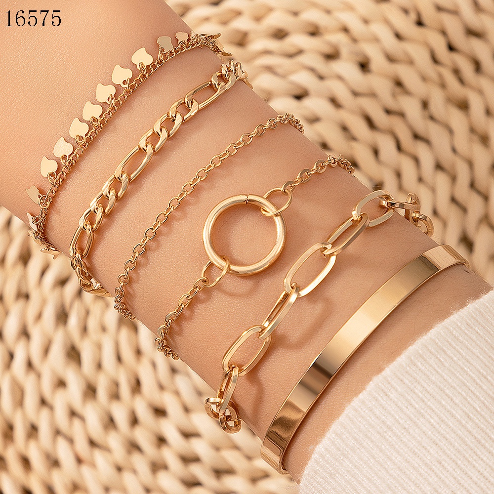 Set 6 Vòng Đeo Tay Phong Cách Boho Đơn Giản