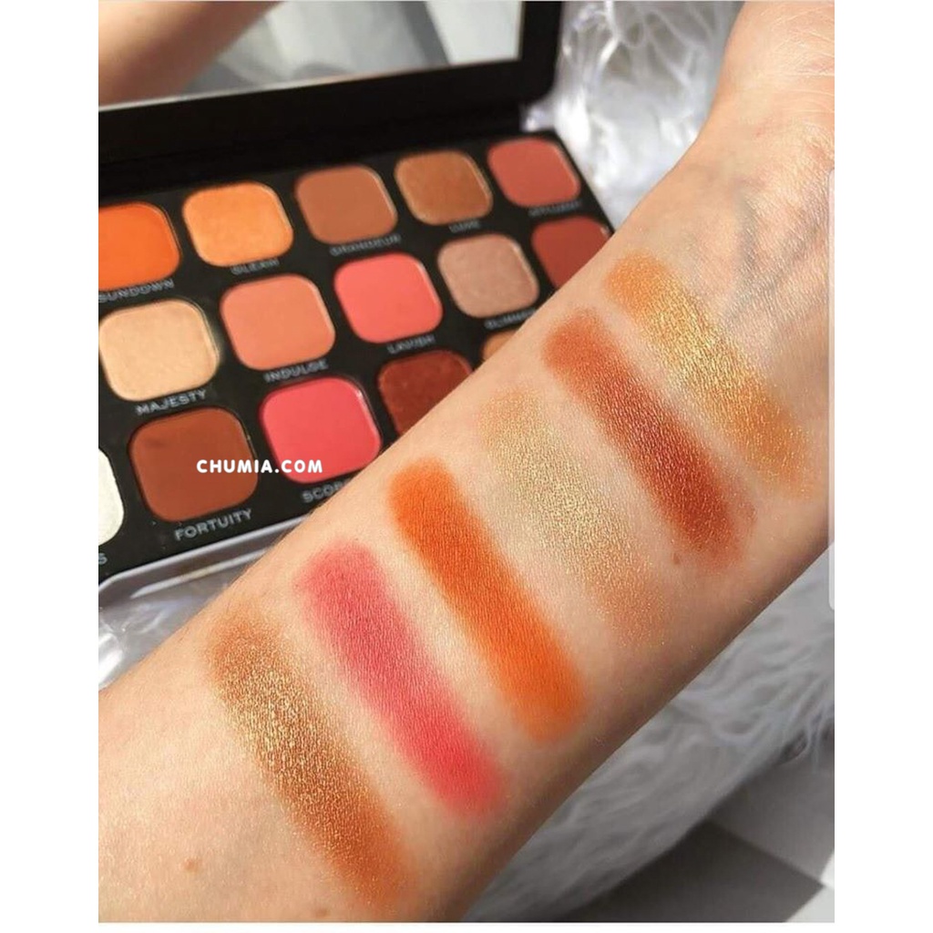 Phấn mắt REVOLUTION DECADENT Forever Flawless bảng màu mắt nhũ lấp lánh lì mịn bền màu trang điểm chính hãng PM chumia