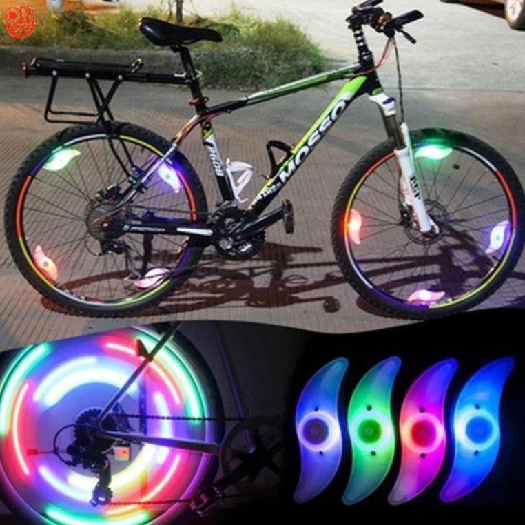 Đèn Led Gắn Bánh Xe Đạp Hình Cánh Quạt 3 Chế Độ Sáng - Chống Nước Mẫu Hot 2019