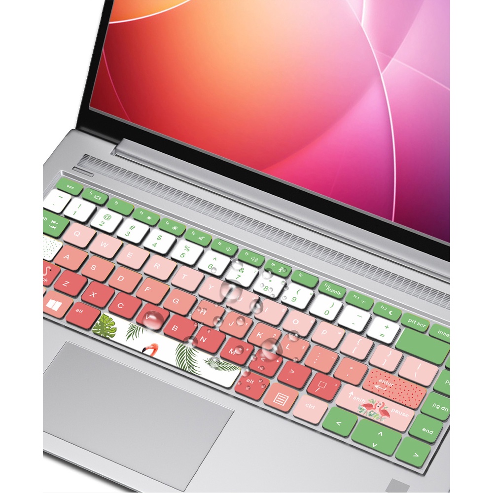 Miếng Dán Bảo Vệ Bàn Phím Laptop HP Probook 440 G8 445 G8 14 Inch Pavilion 14-dv Bằng Silicon PVC In Hoạt Hình Dễ Thương