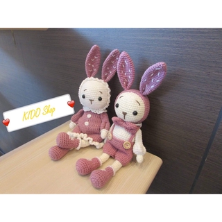 Thỏ Bunny Miti và Mimi bằng Len