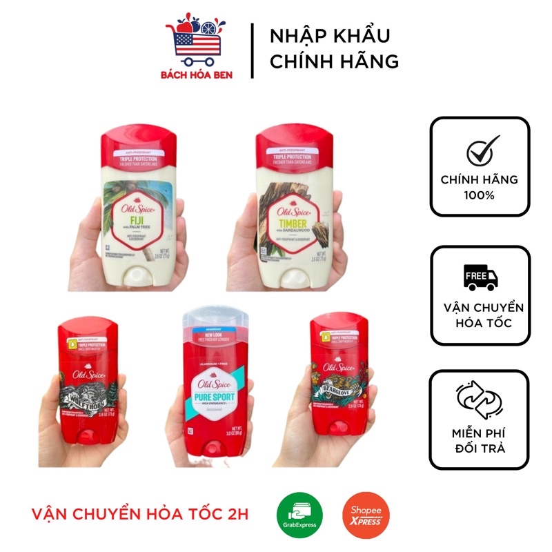 Lăn khử mùi OLD SPICE Mỹ [DATE 9/23]