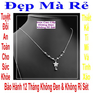 Dây chuyền nữ inox đẹp nhất nhiều kiểu mặt xinh - Cam kết 1 đổi 1 nếu đen và gỉ sét