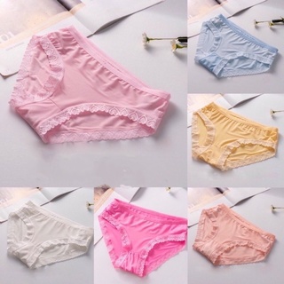 Quần lót nữ lụa - chip nữ mềm phối cạp ren mềm mại gợi cảm tôn dáng sexy