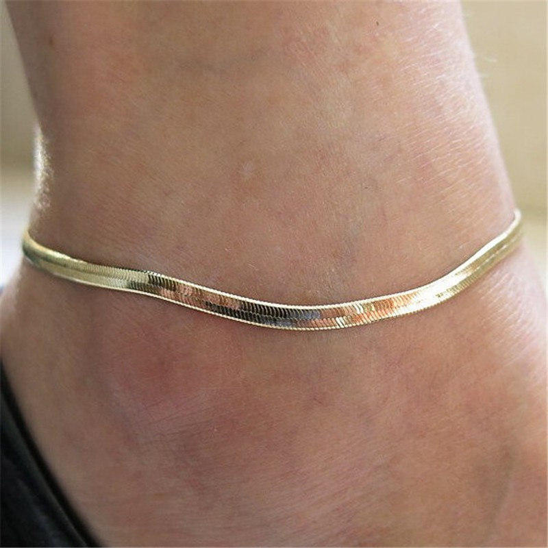 THINH 1Pc Silver/Gold Plated Chain Ankle Bracelet Anklet Foot Jewelry Beach Jewelry | WebRaoVat - webraovat.net.vn