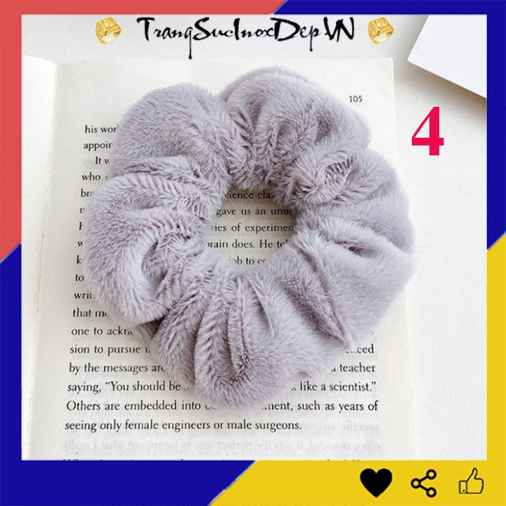 Dây buộc tóc, cột tóc scrunchies vải nhung dễ thương phong cách Hàn Quốc nhiều mẫu dễ chọn