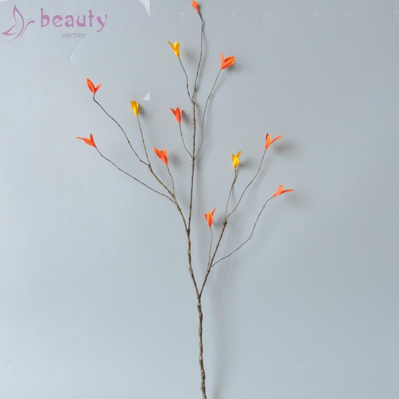 Cành cây lá phong nhân tạo thân gỗ khô để trang trí