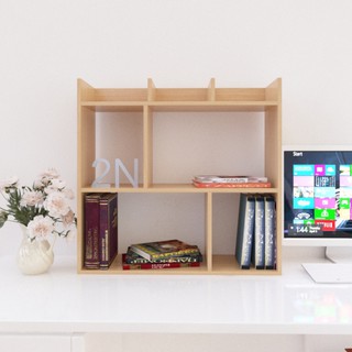 Kệ sách để bàn LUNA vân gỗ side L