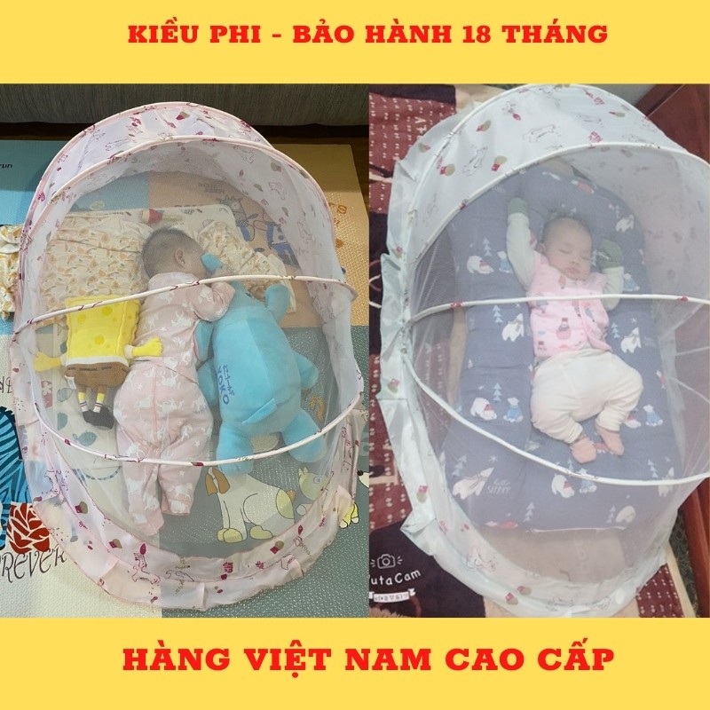 Mùng chụp chống muỗi tiện dụng - màn chụp cho bé tự bung gấp gọn cao cấp Kiều Phi