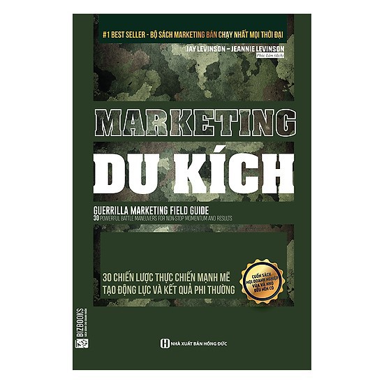 Sách - Marketing Du Kích 30 Chiến Lược Thực Chiến Mạnh Mẽ Tạo Động Lực Và Kết Quả Phi Thường Tặng Kèm Bookmark