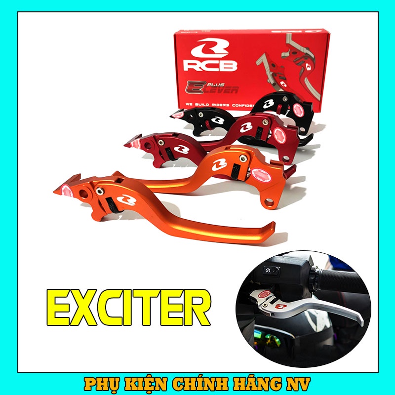 Tay thắng RCB Ex 155, Ex 150, Ex 135, Exciter 2005 - 2010 1 cặp, tay thắng Racing Boy E+ nhôm CNC cao cấp chính hãng