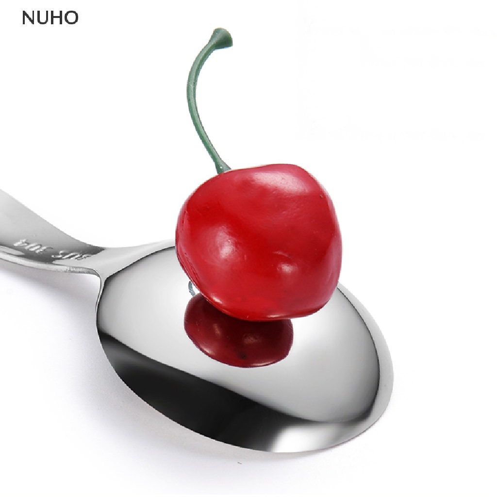 Muỗng Múc Gia Vị Bằng Thép Không Gỉ Tay Cầm Ngắn Dễ Thương