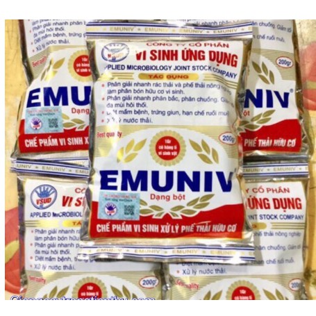 COMBO-5 GÓI CHẾ PHẨM VI SINH XỬ LÝ PHẾ THẢI HỮU CƠ EMUNIV